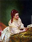 Gustave Jean Jacquet Canvas Paintings - La Lettre